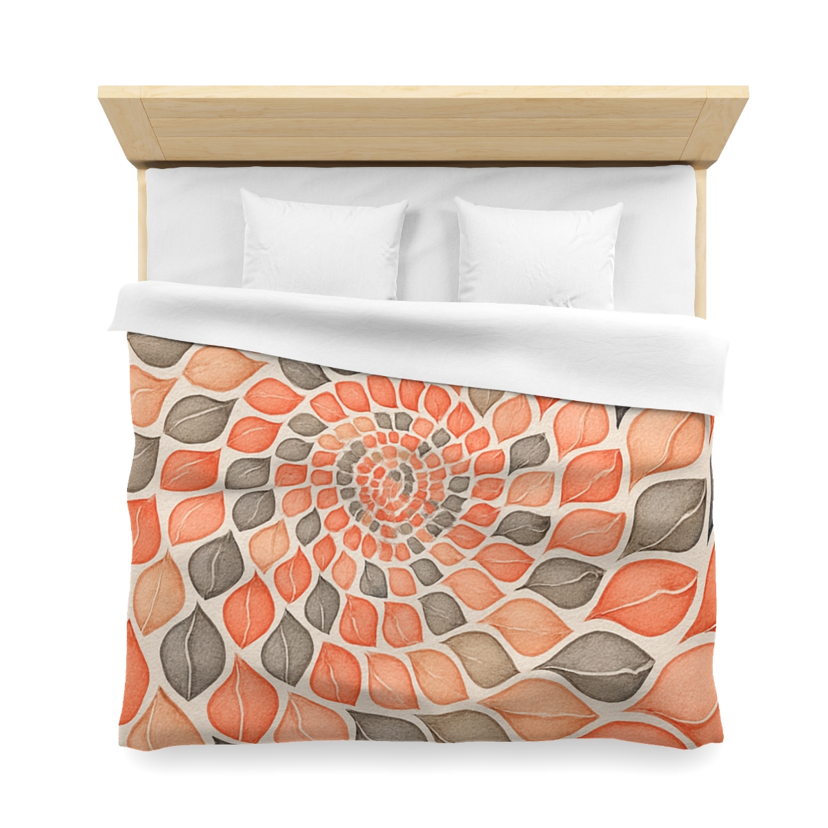 Bud Spiral Time Mosaic designer printed duvets