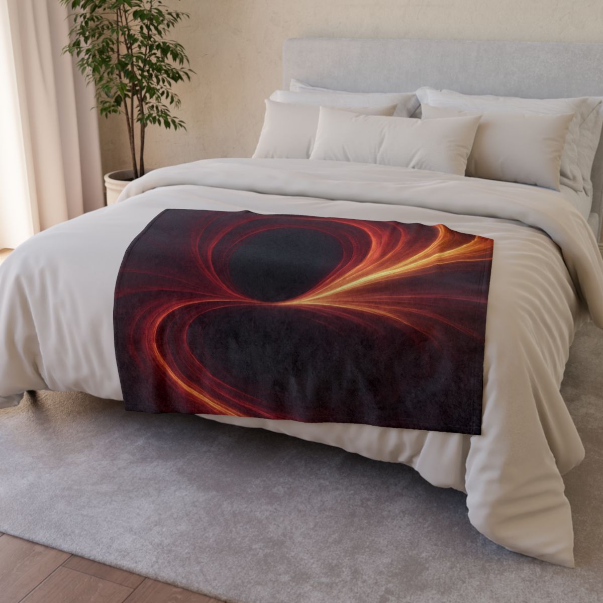 Gravity Well Vortex stylish throw blankets