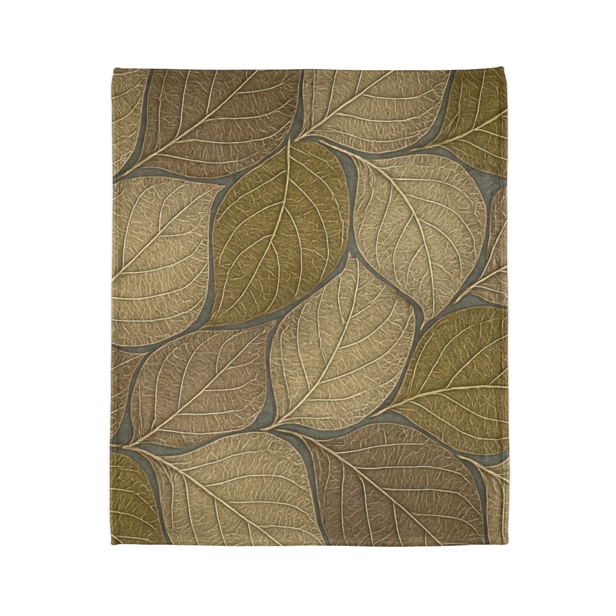 Leaf Skeleton Mosaic soft fleece blankets