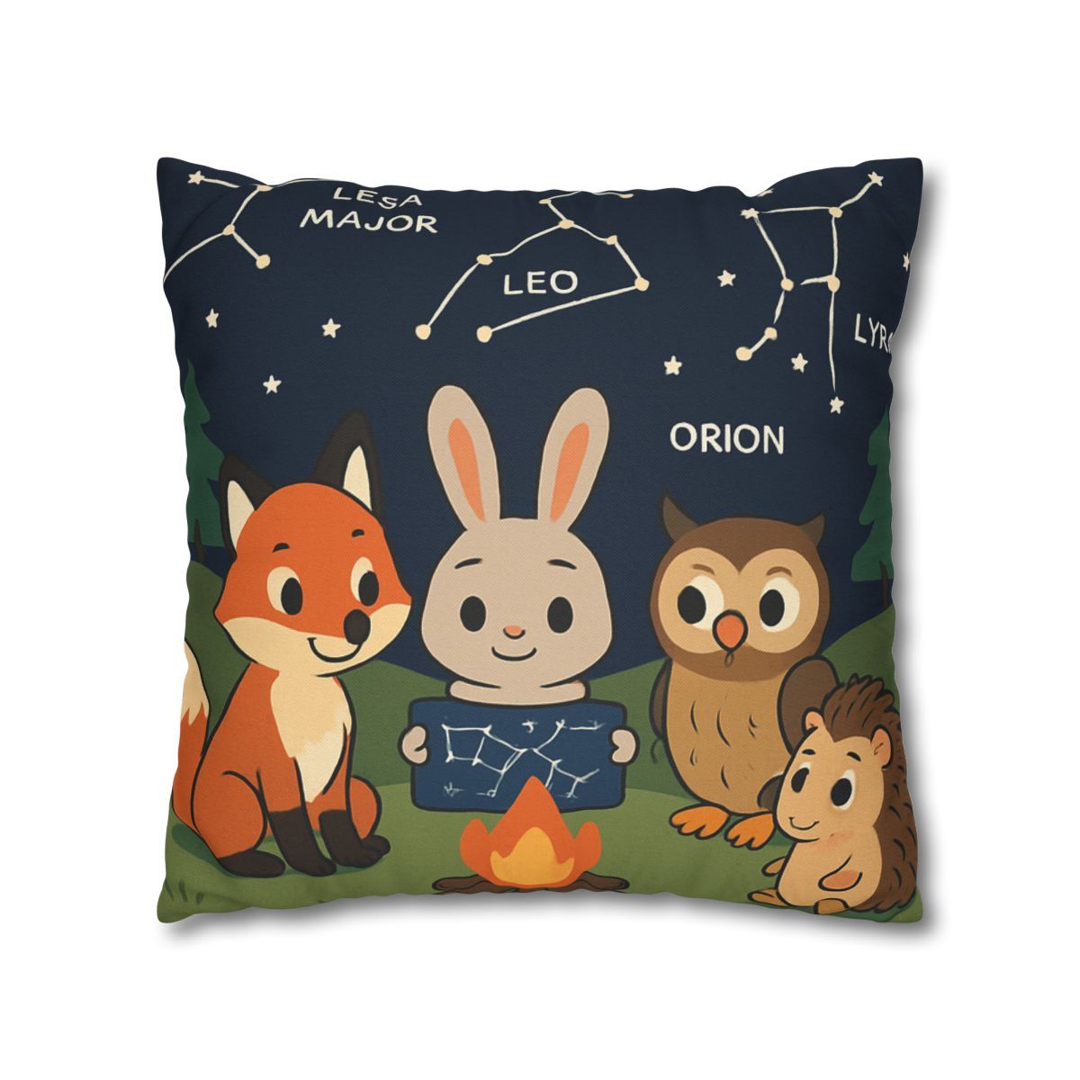 Constellation Campfire Critters comfortable bedding pillow covers