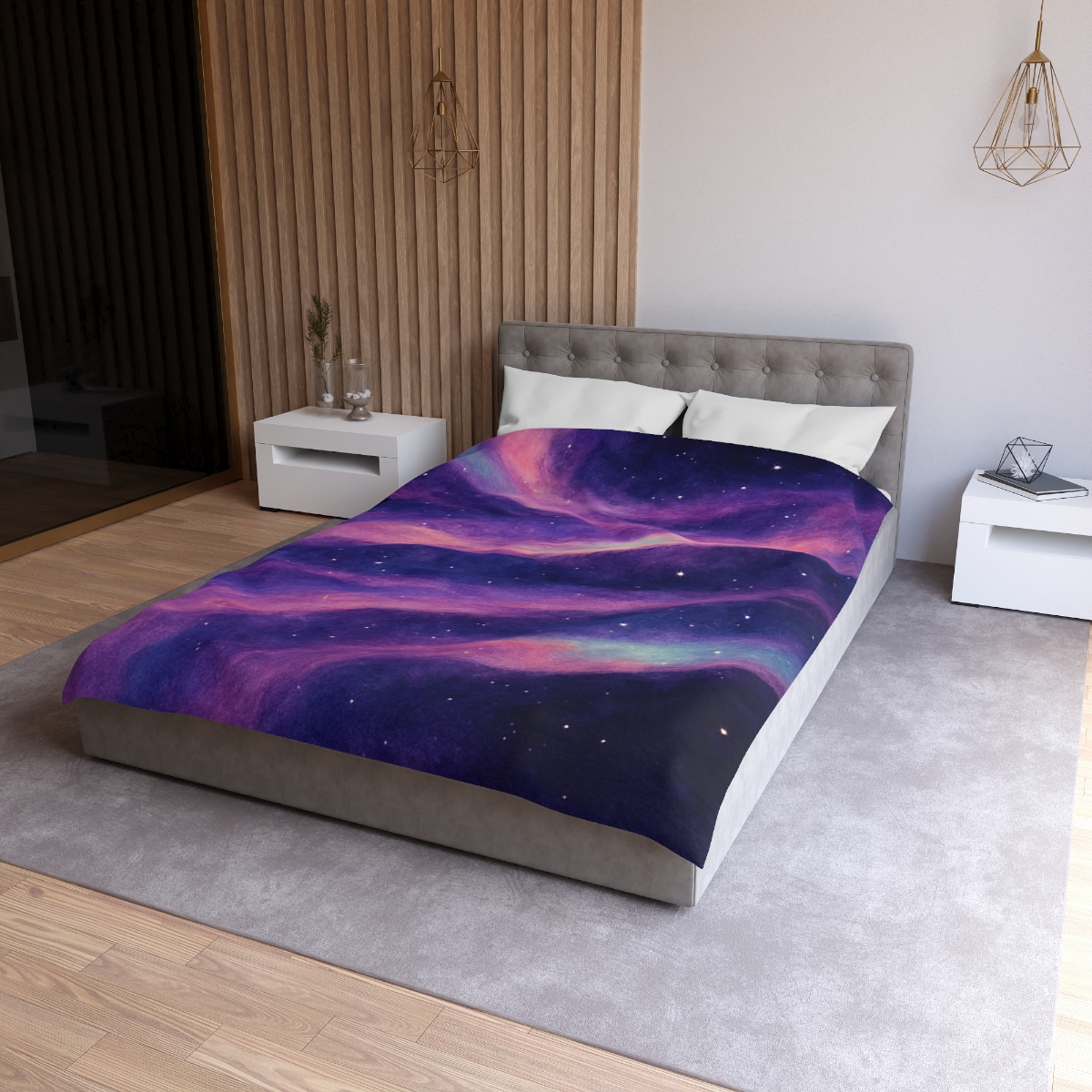 Spectral Nebula Loom Tapestry custom duvets