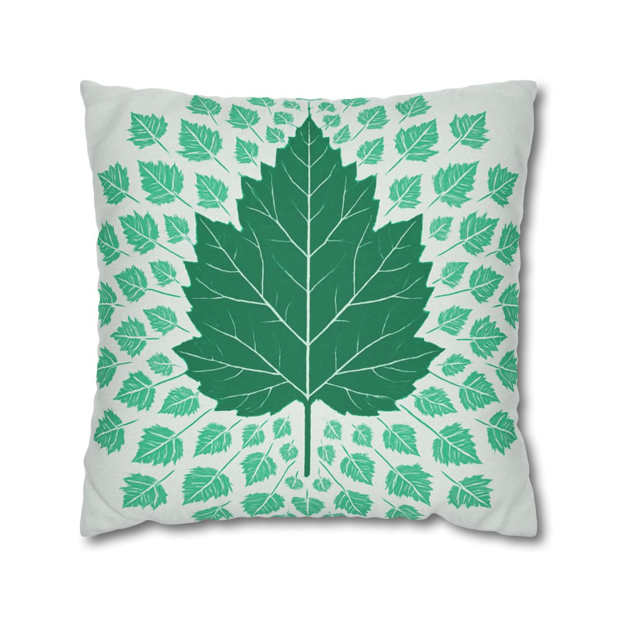 Fractal Leaf Radiance soft cotton pillow cases