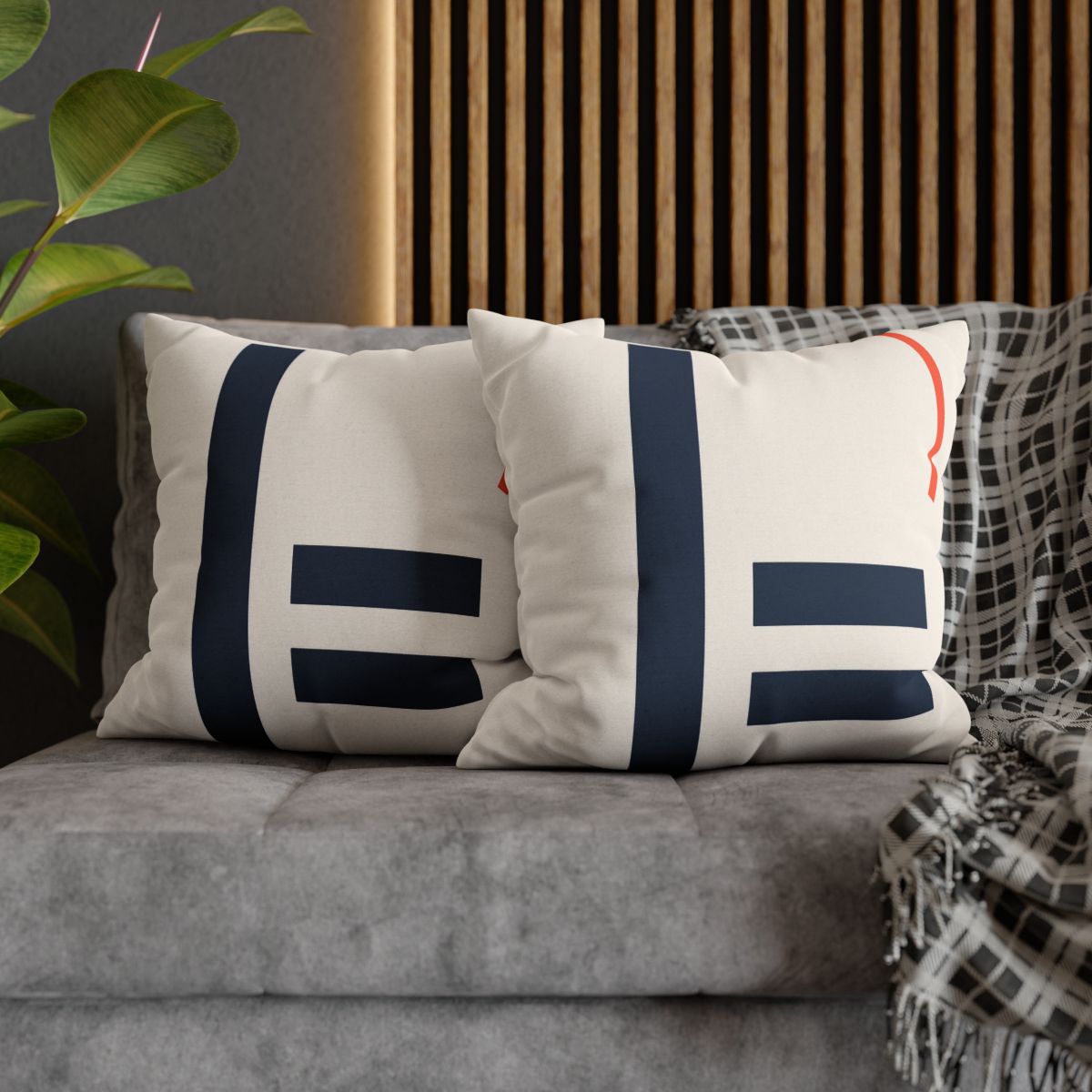 Offset Bars With Orbit Arc soft cotton pillow cases