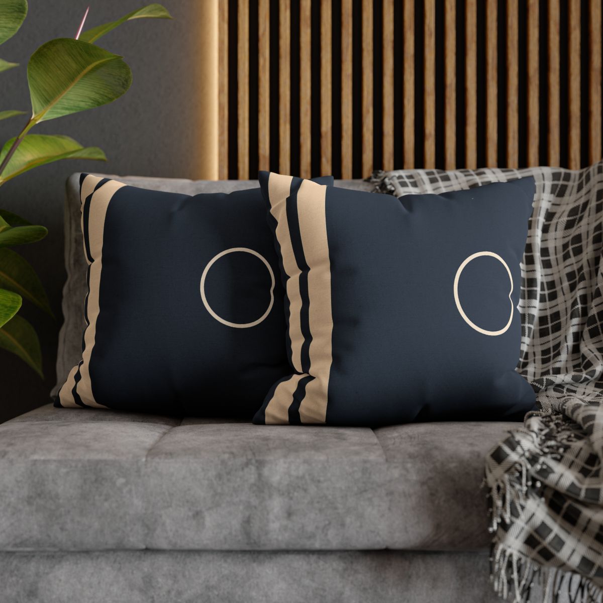 Quiet Column And Floating Ring designer print pillow cases