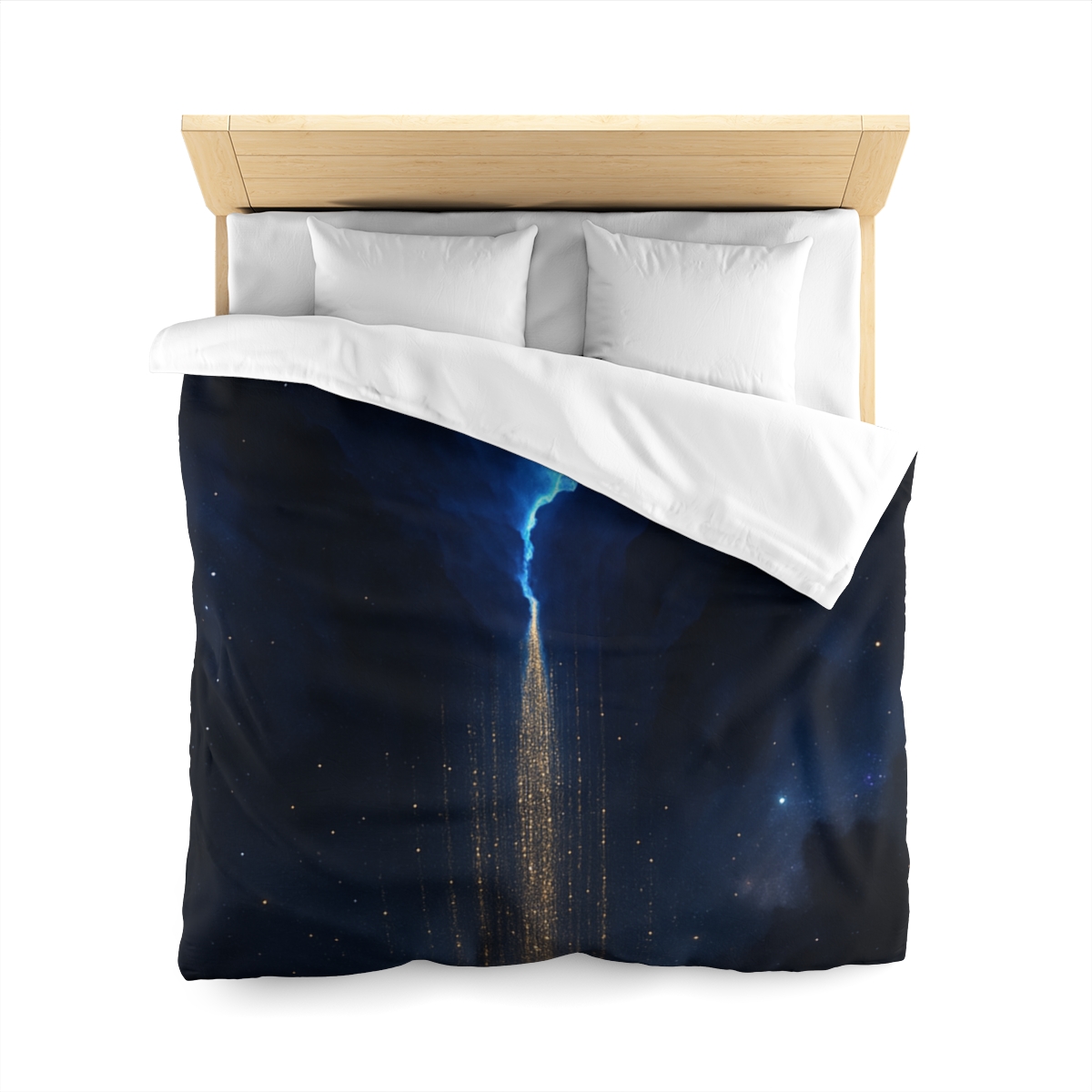 Luminous Rift Starfall custom duvets