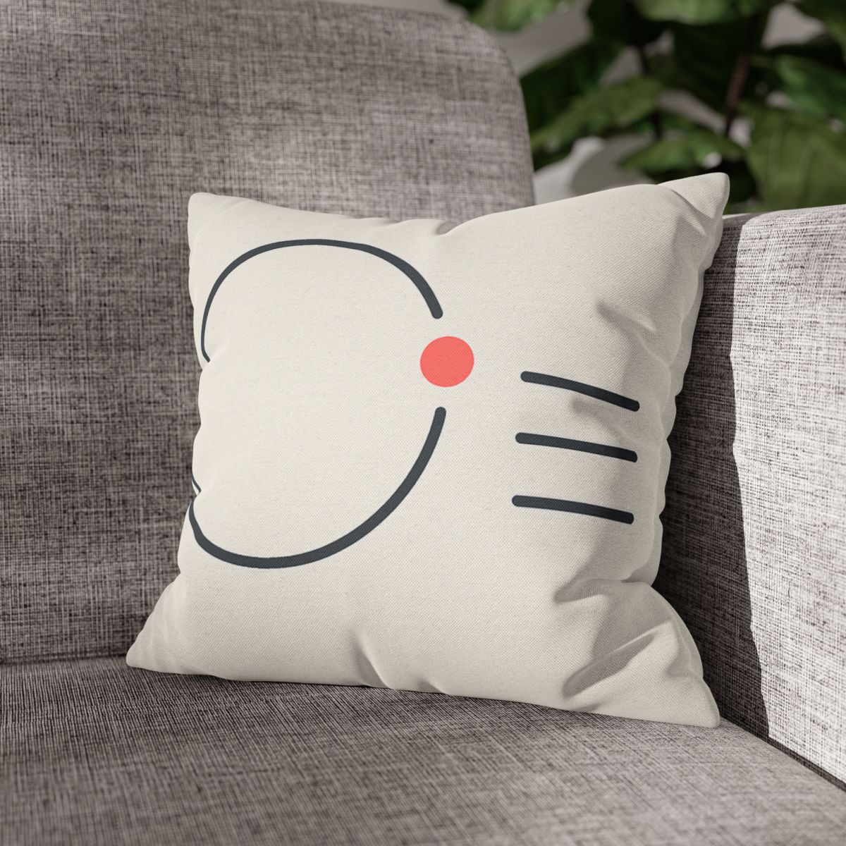 Offset Ring With Three Quiet Bars soft cotton pillow cases