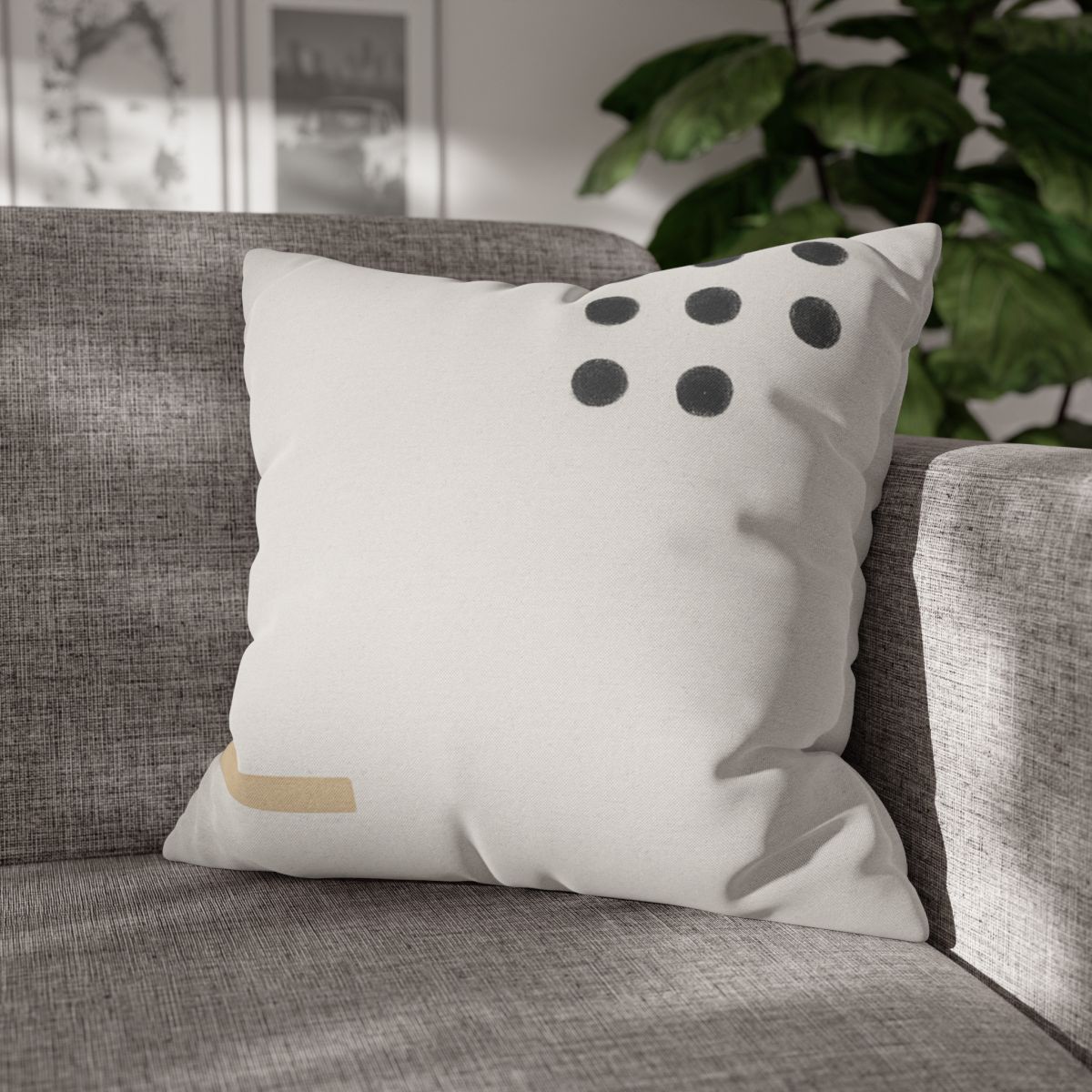 Clustered Dots With Missing Beat designer print pillow cases