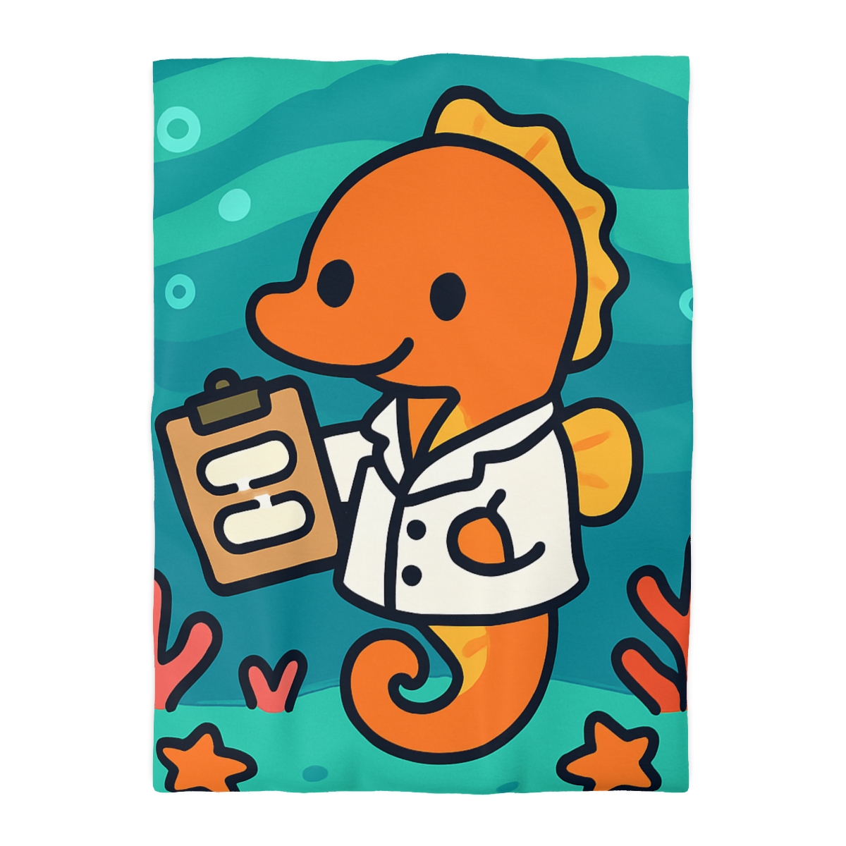 Aurora Reef Seahorse Scientist trendy bedroom duvets