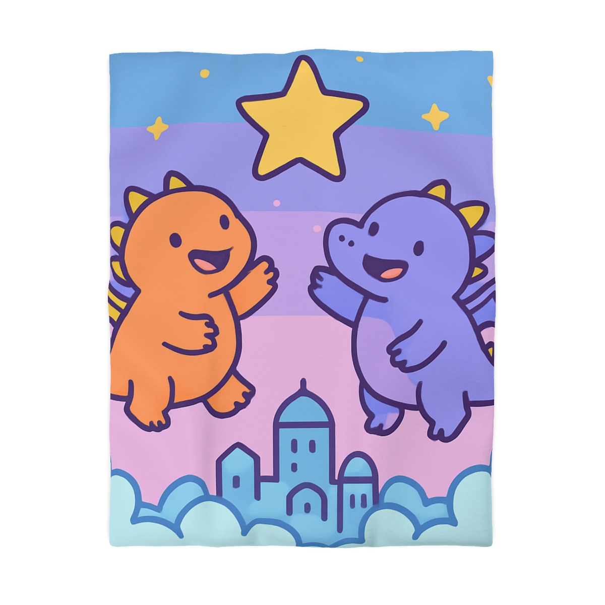 Starlight Cloud City Dragons warm winter duvets