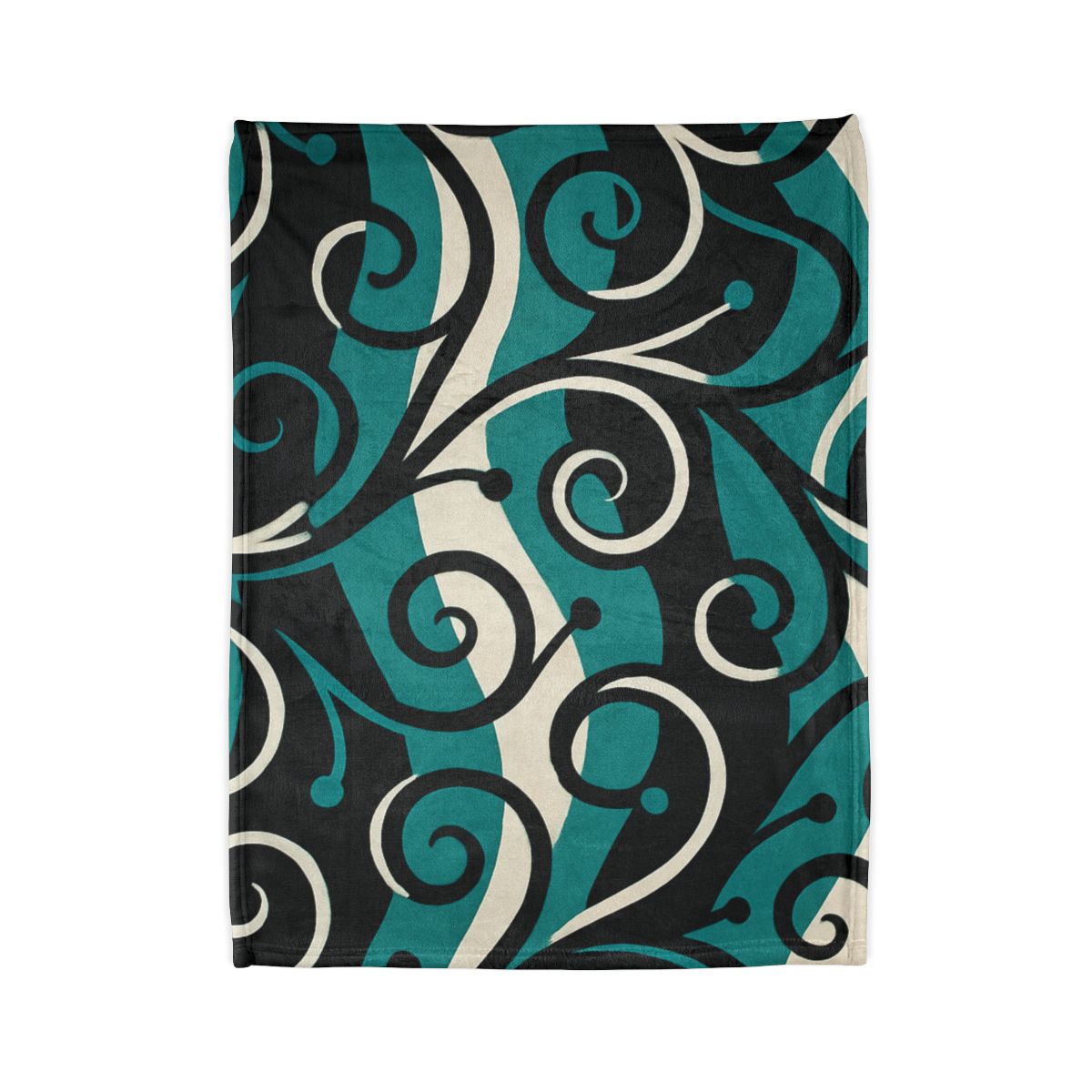 Vine Curl Wave Interference stylish throw blankets