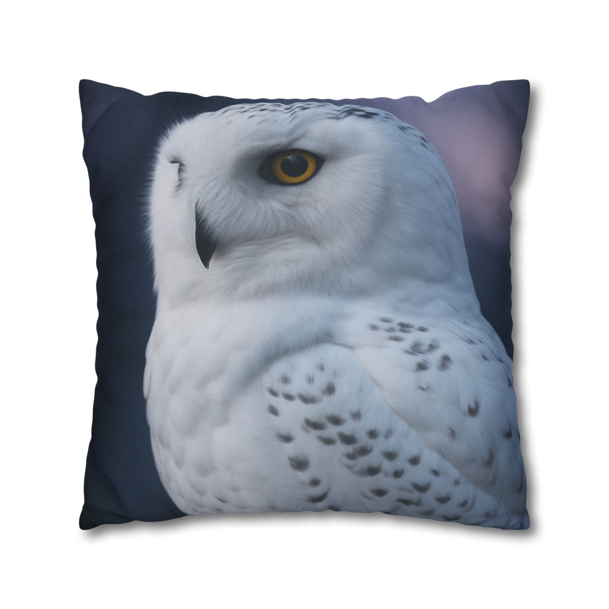 Twilight Watcher Snowy Owl stylish decorative pillowcases