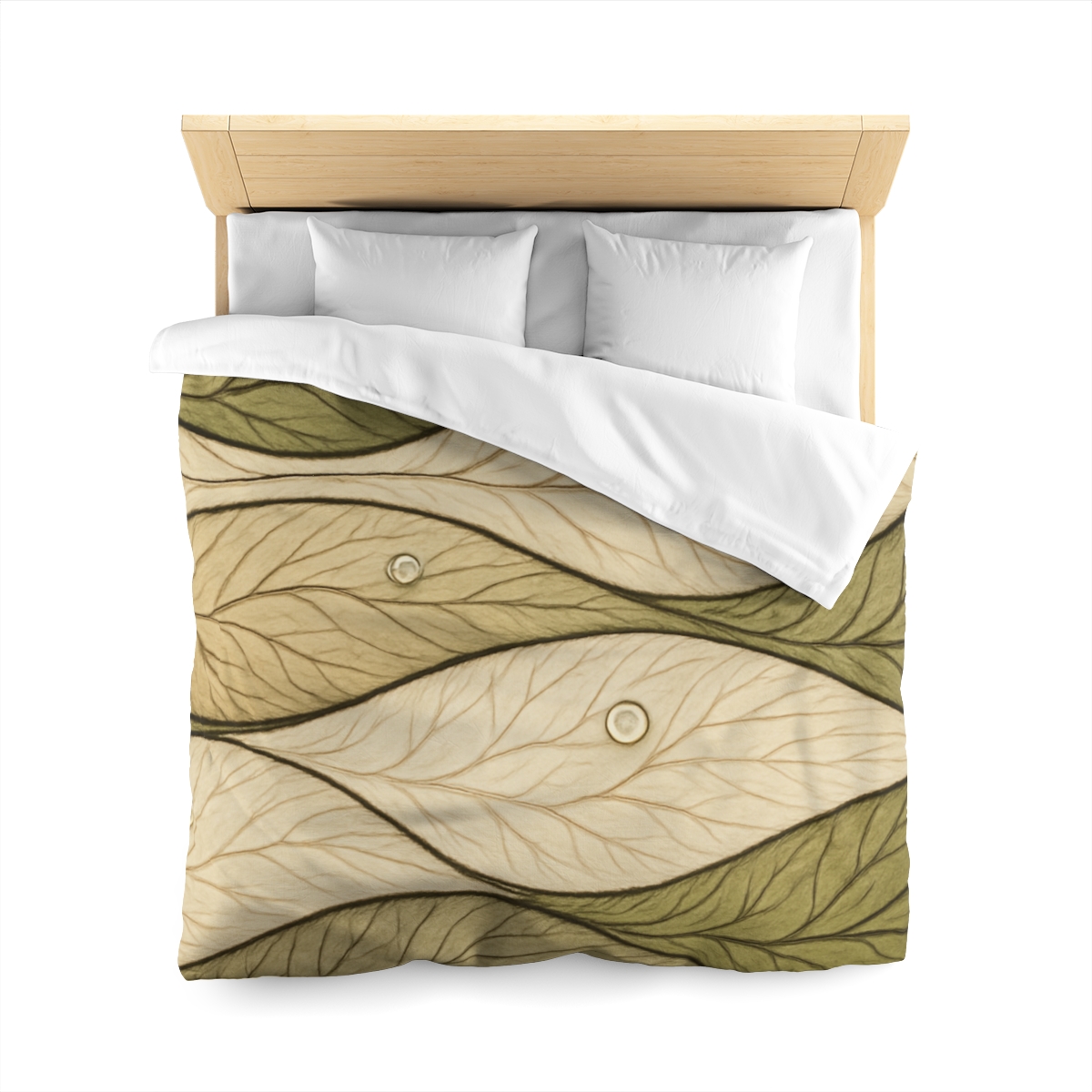 Leaf Vein Topography Waves trendy bedroom duvets