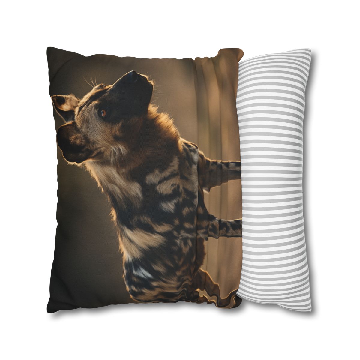 Ember Gaze African Wild Dog custom pillow cases