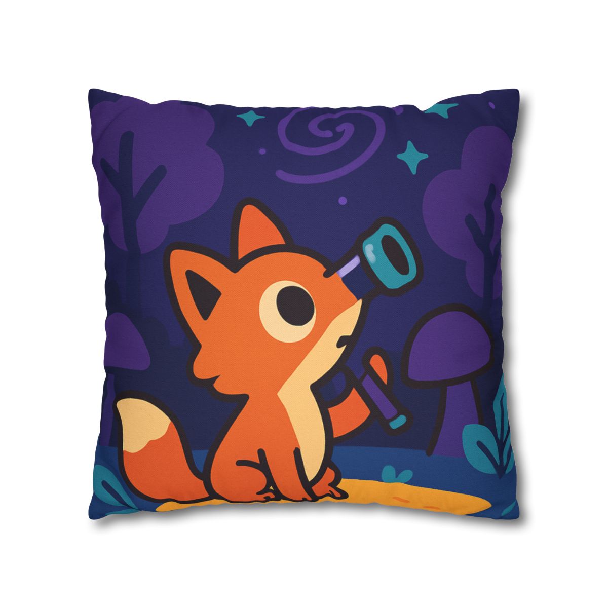 Nebula Forest Fox custom pillow cases