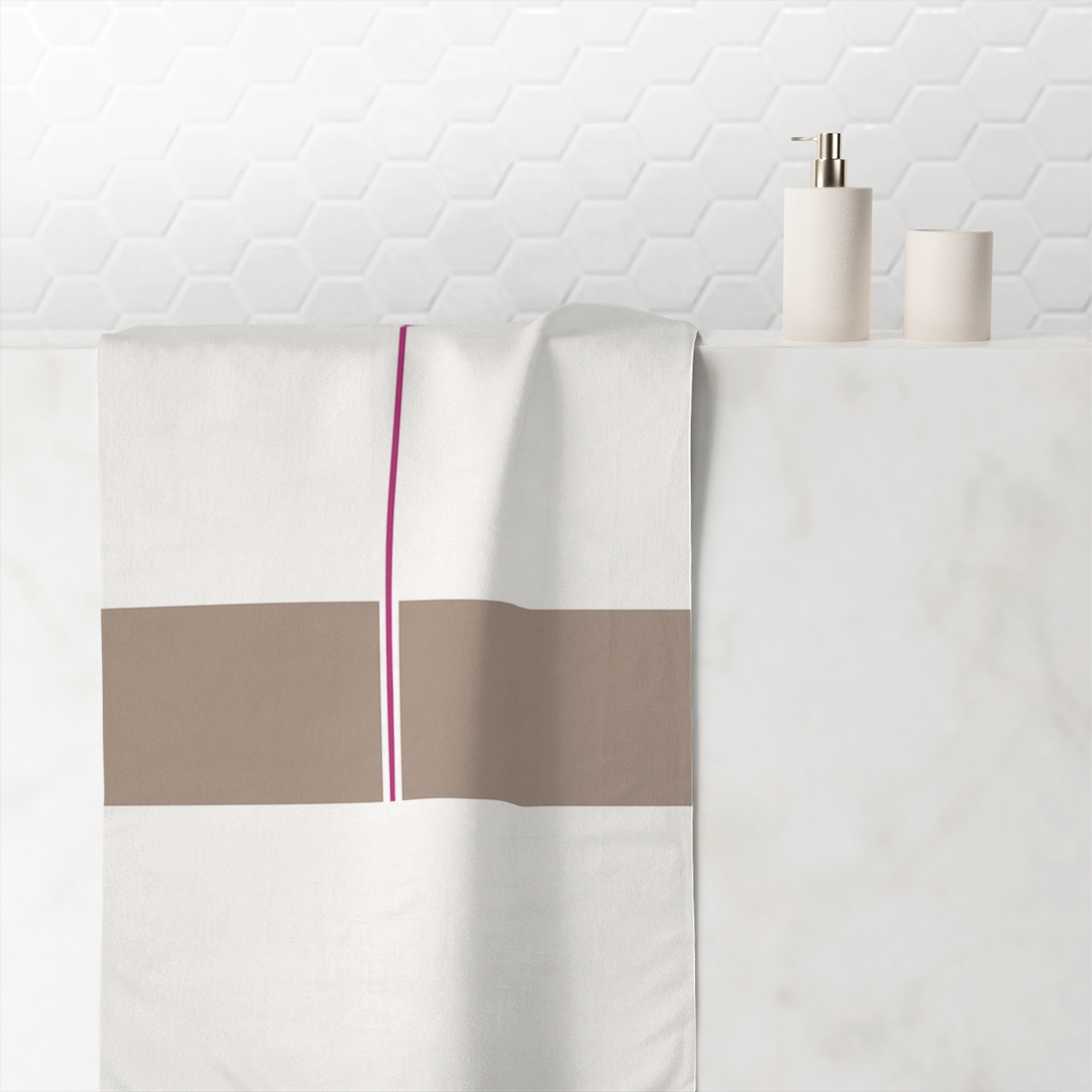 Split Rectangle And Rising Line comfortable face towels
