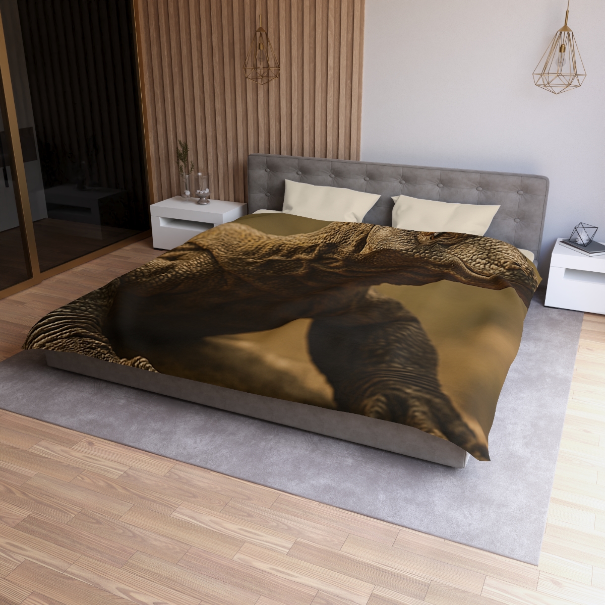 Ancient Sentinel Komodo Dragon stylish duvet covers