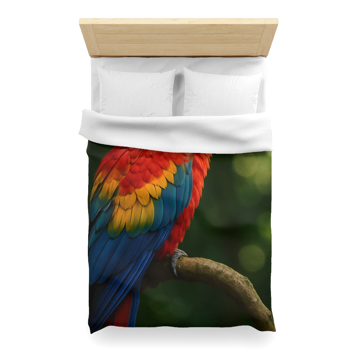 Canopy Flame Scarlet Macaw custom duvets