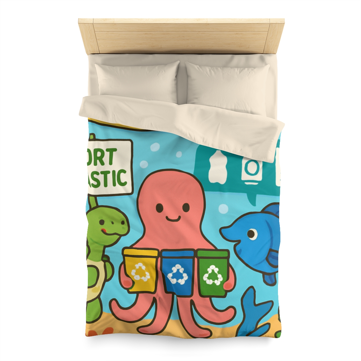 Coral Reef Recycling Parade unique patterned duvets