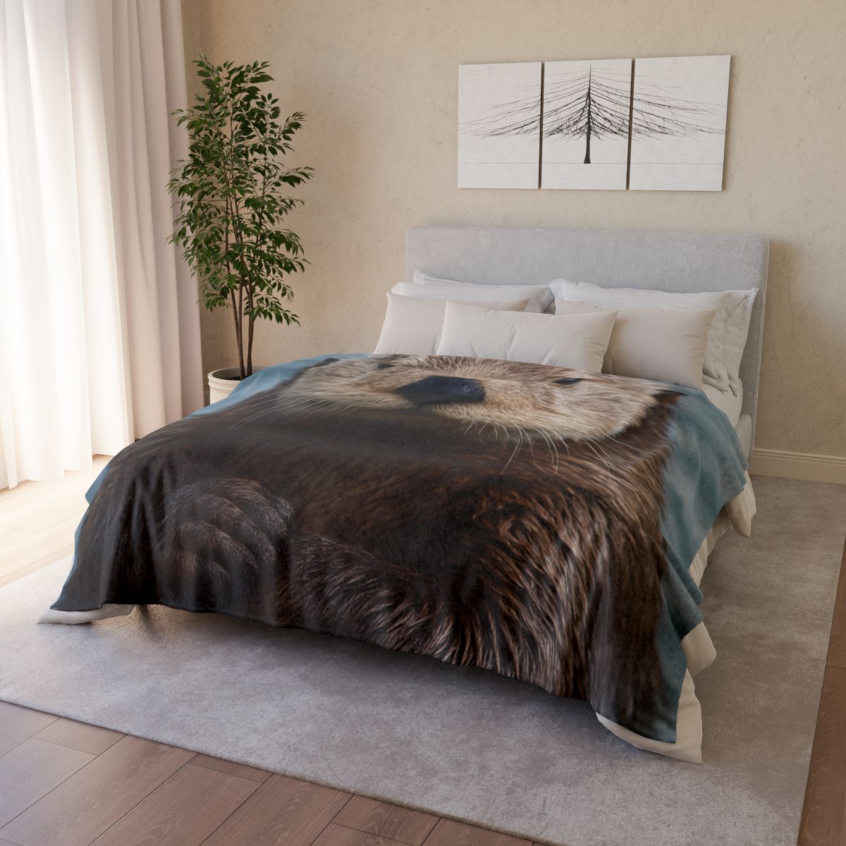 Mirror Drift Sea Otter decorative home blankets