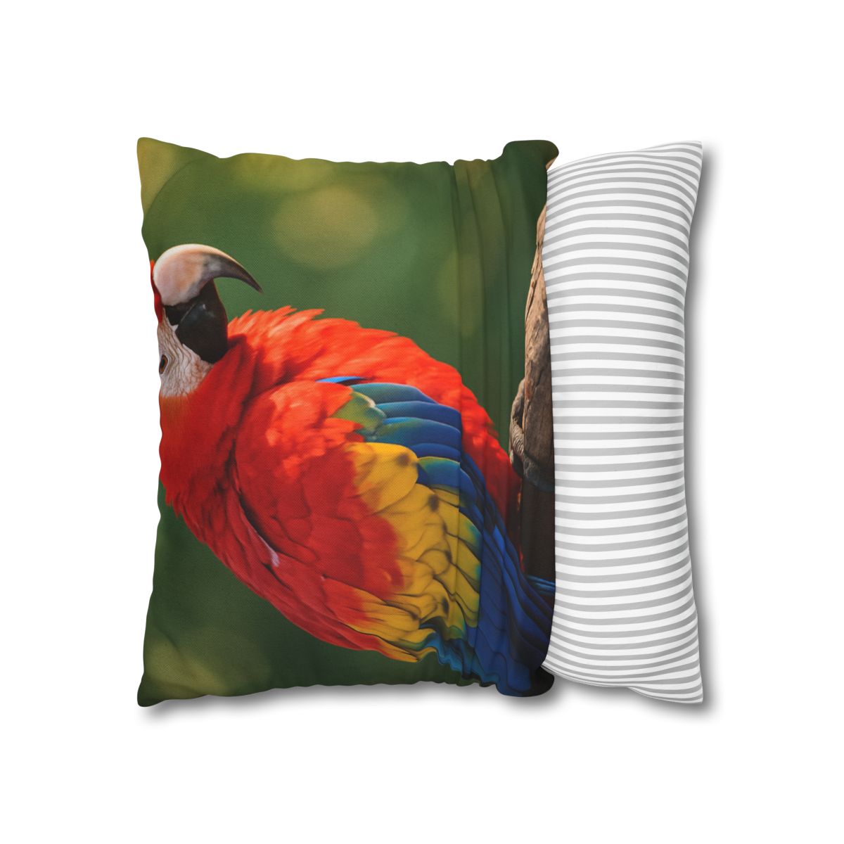 Prism Song Scarlet Macaw designer print pillow cases