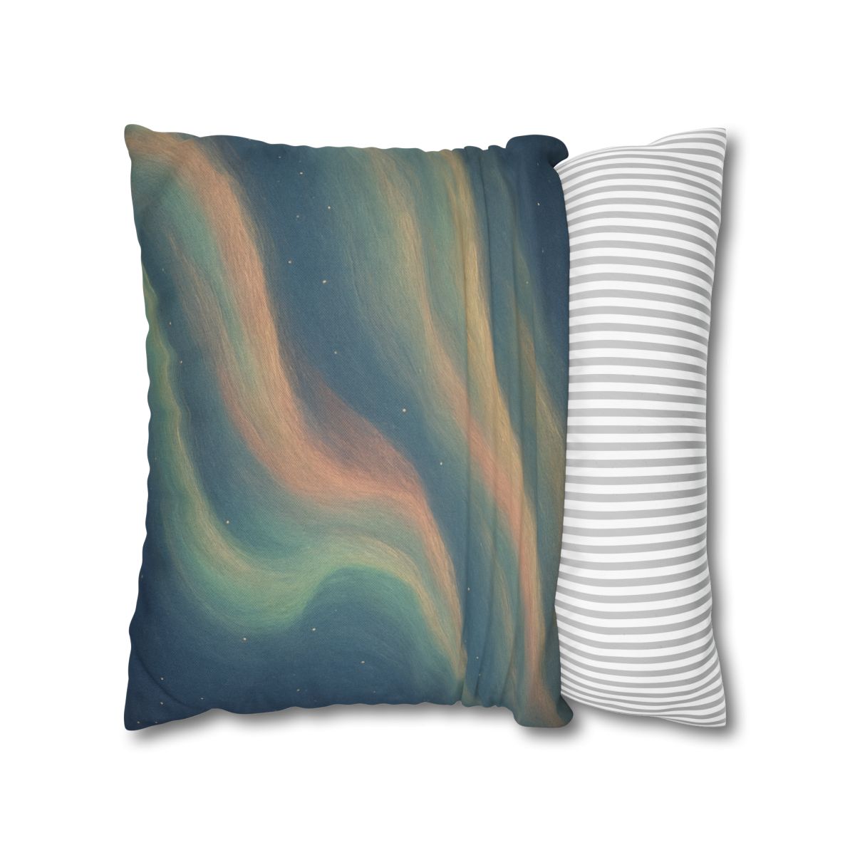 Spectral Aurora Drift designer print pillow cases