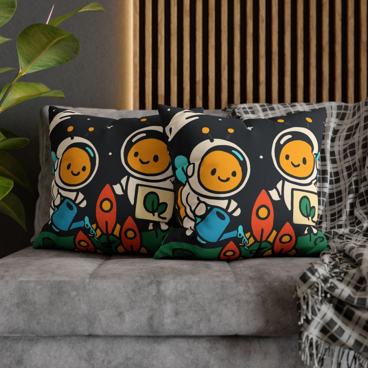 Rocket Garden Of The Bumblebee Astronauts comfortable bedding pillow covers