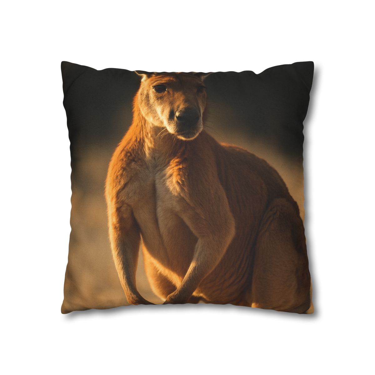 Ember Mantle Red Kangaroo soft cotton pillow cases