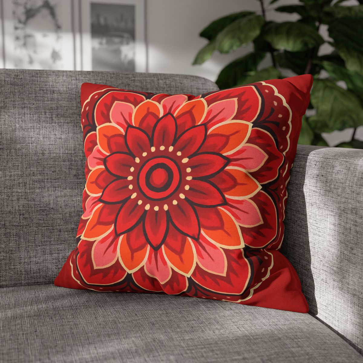 Bloom Burst Mandala trendy patterned pillow cases