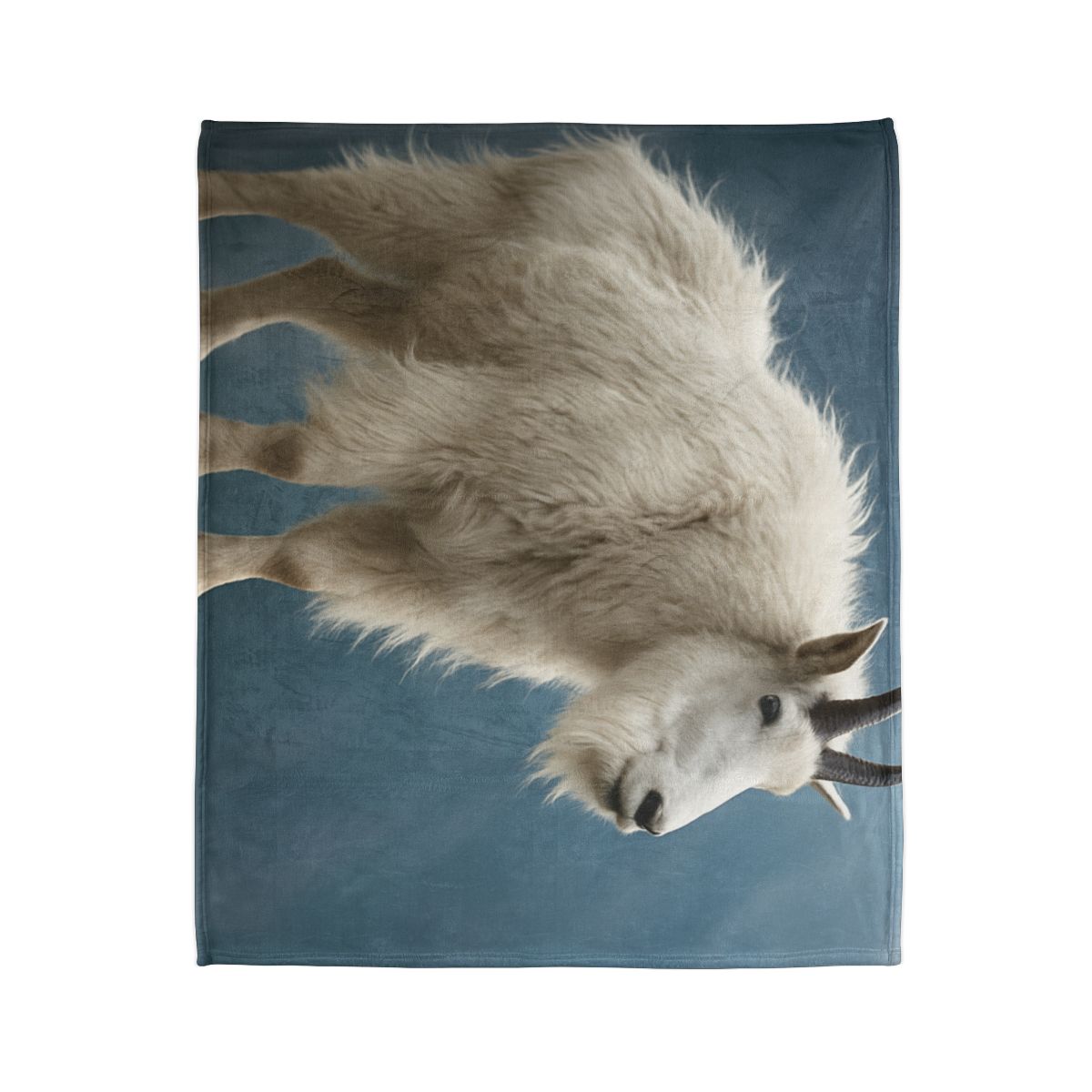Glimmer Peak Mountain Goat designer printed blankets