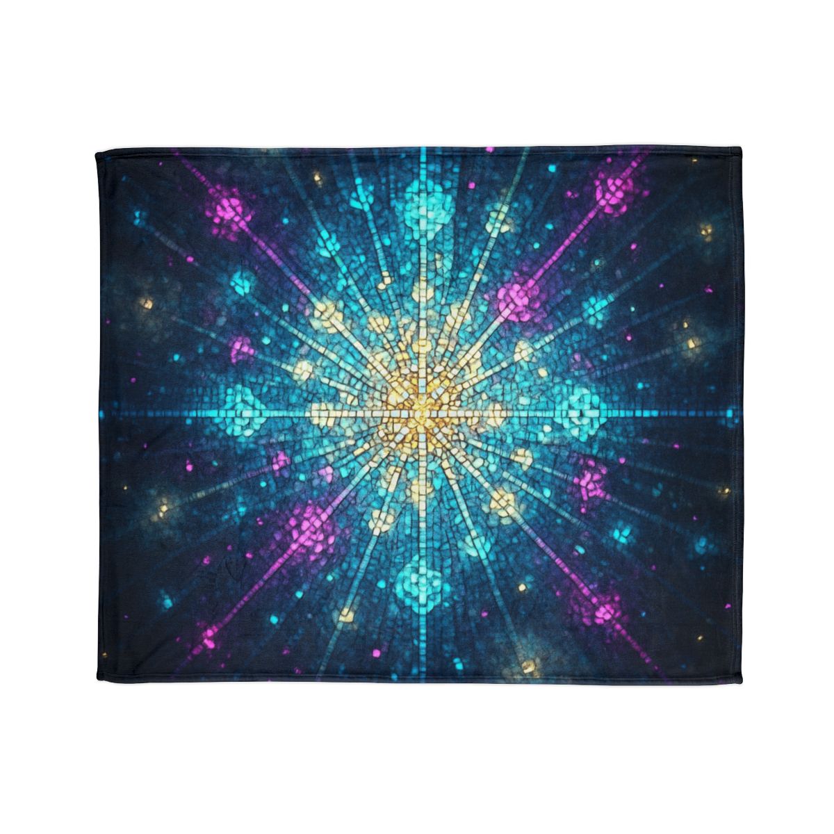 Photon Burst Mosaic trendy patterned blankets