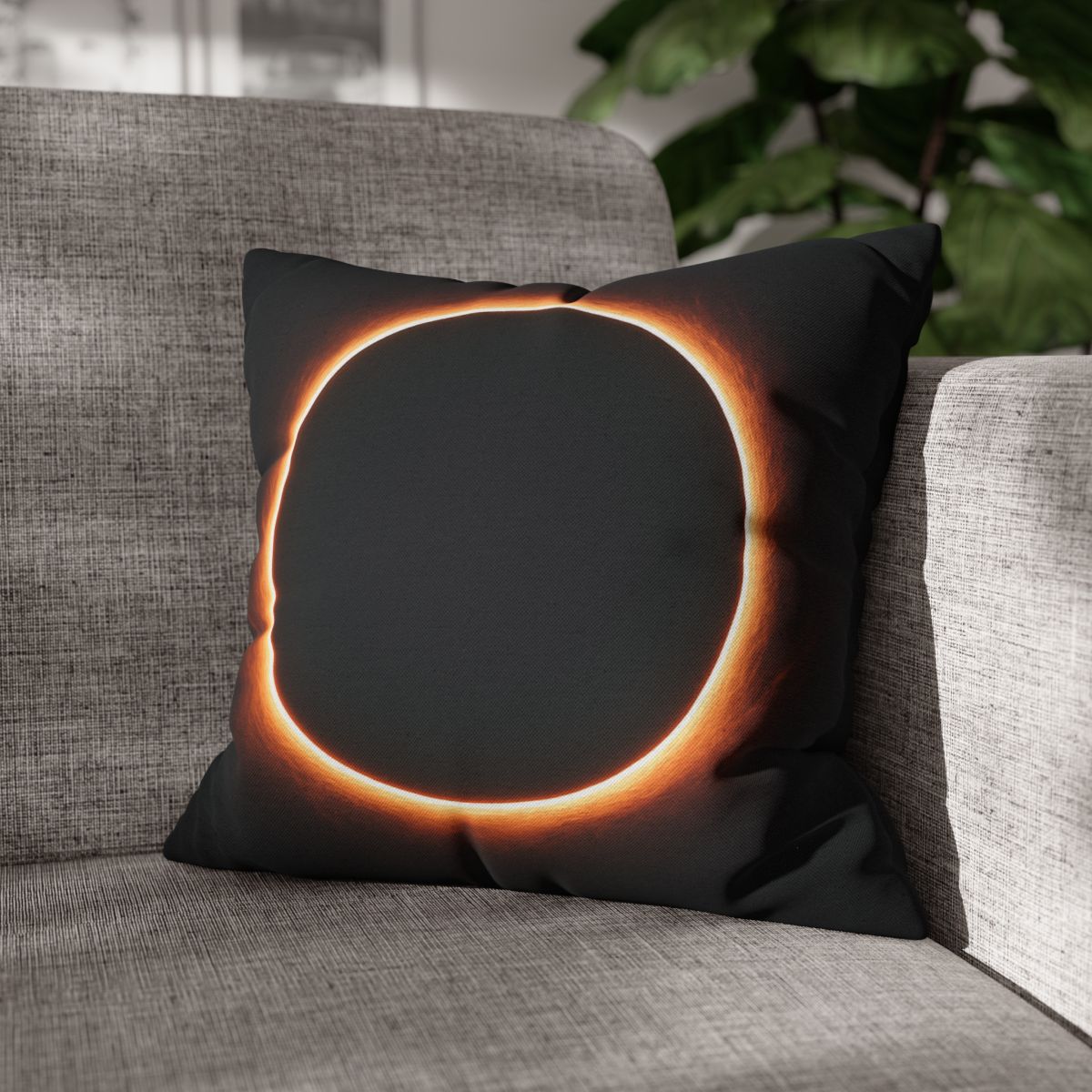 Dark Horizon Singularity Glow personalized pillow covers