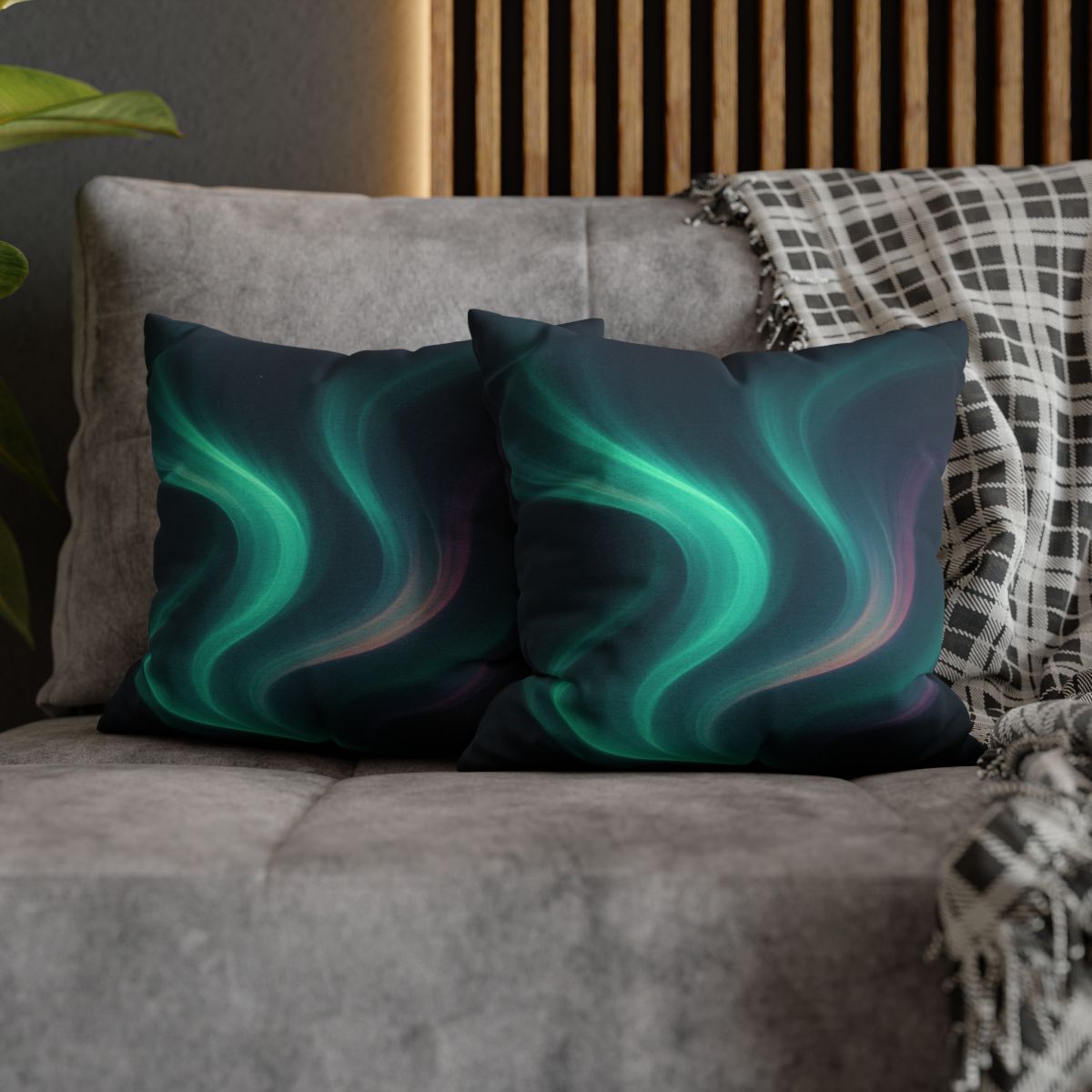 Aurora Spectrum Drift soft cotton pillow cases