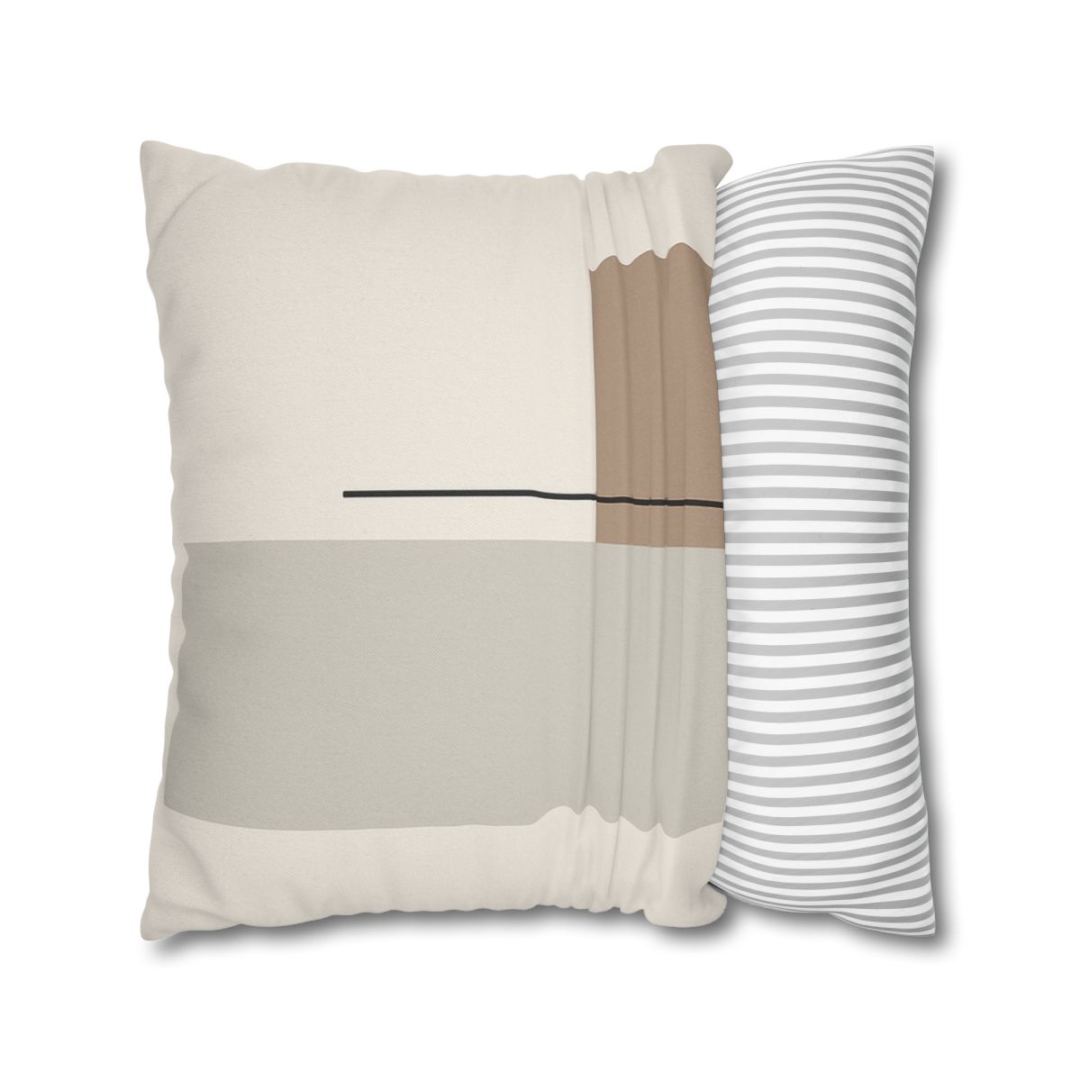 Offset Rectangle Pair With Line custom pillow cases