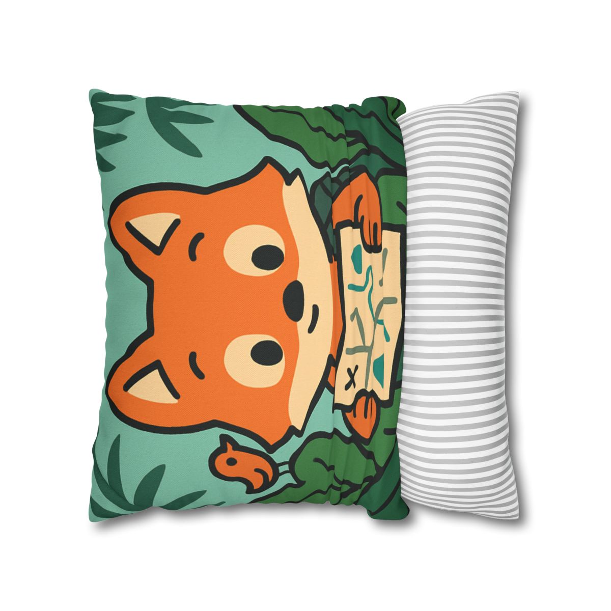 Jungle Explorer Fox designer print pillow cases
