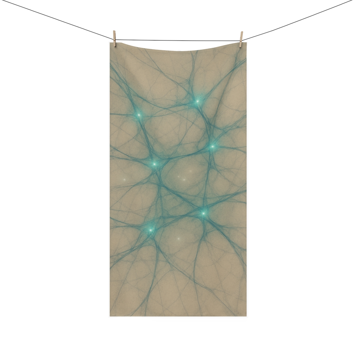 Cosmic Web Filamentary Lace personalized bath towels