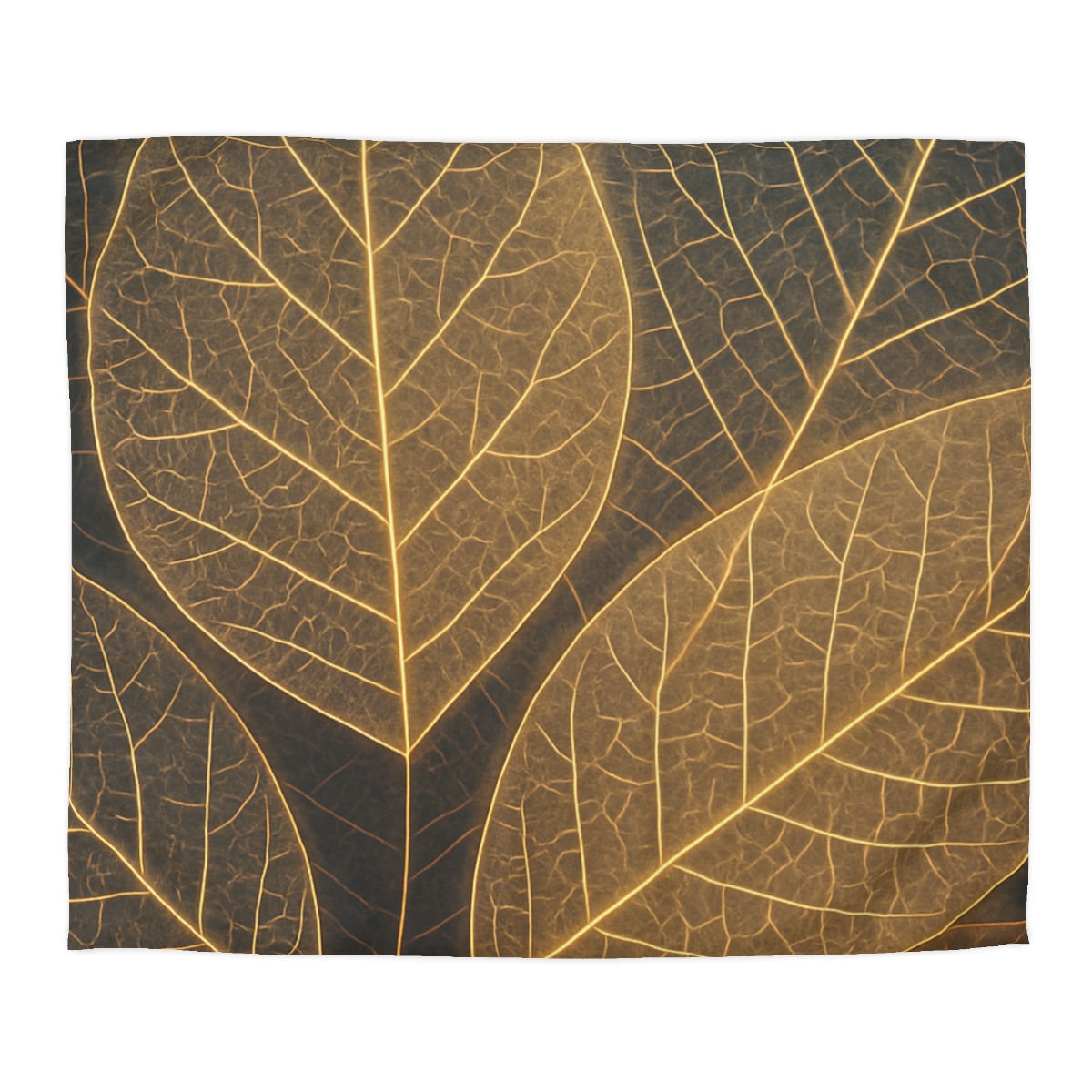 Solar Leaf Lattice designer printed duvets