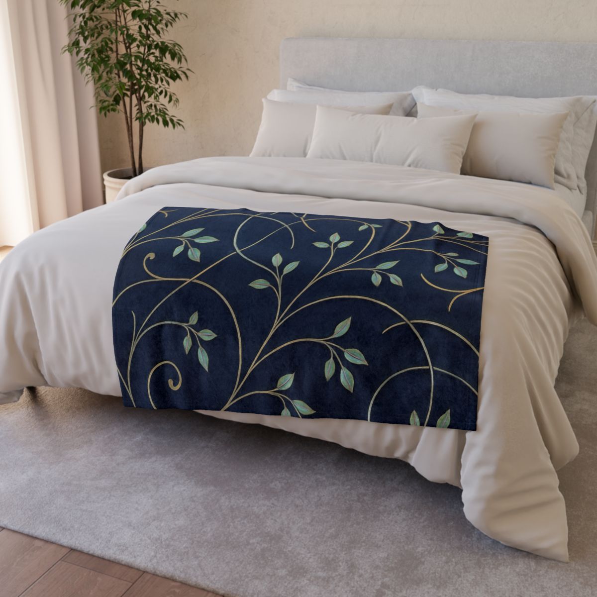 Tendril Lace Network decorative home blankets