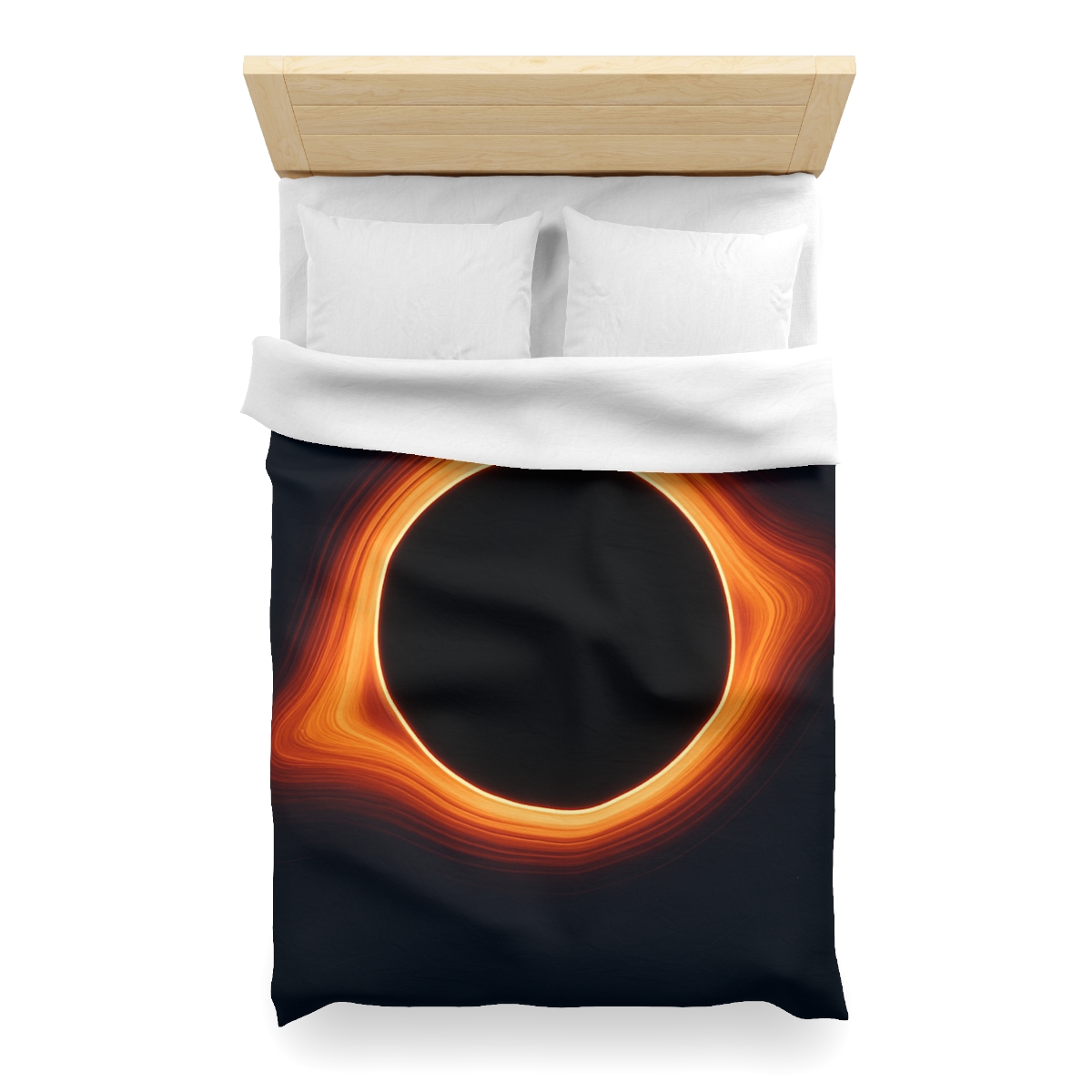 Black Hole Silhouette unique patterned duvets