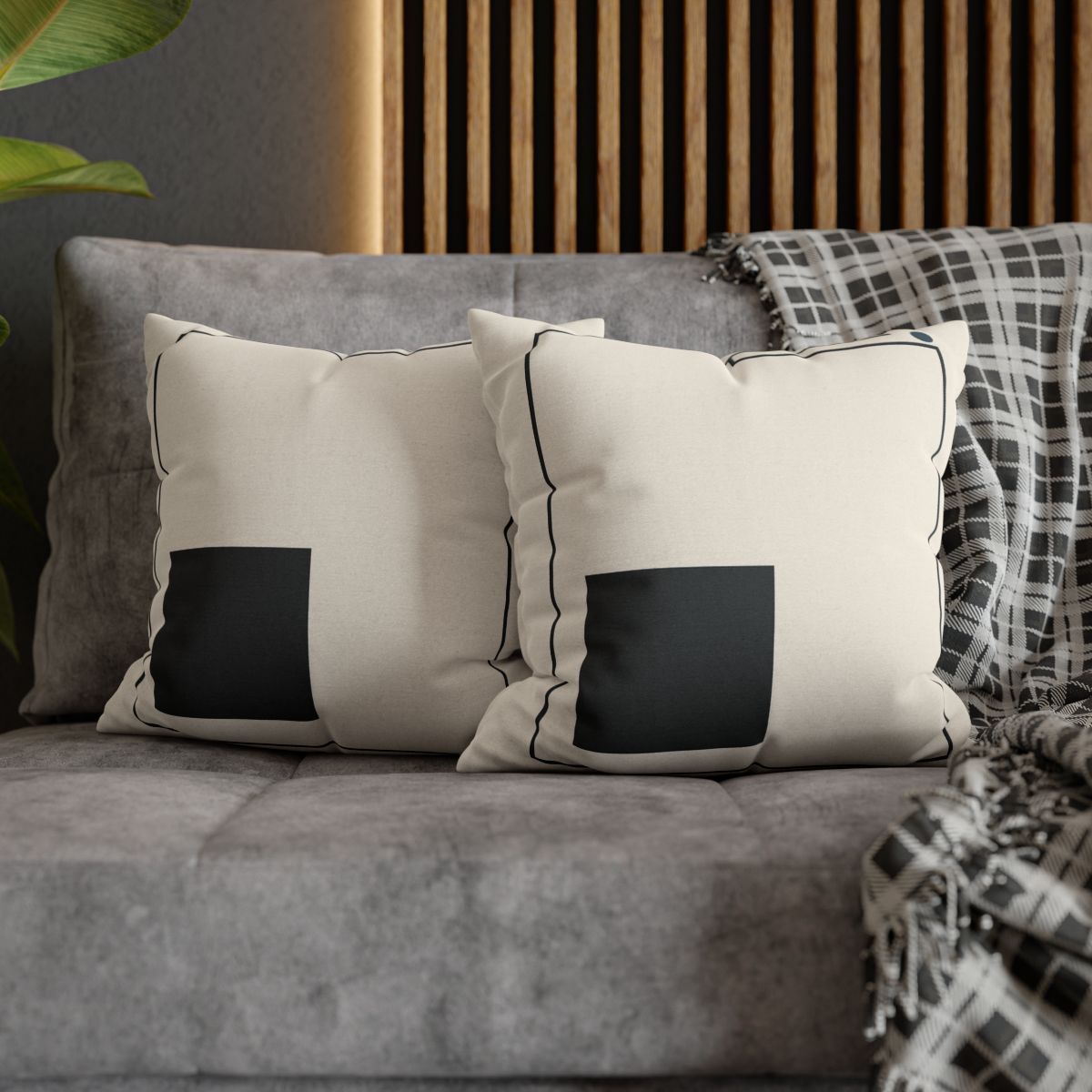 Balanced Triad With Open Frame soft cotton pillow cases