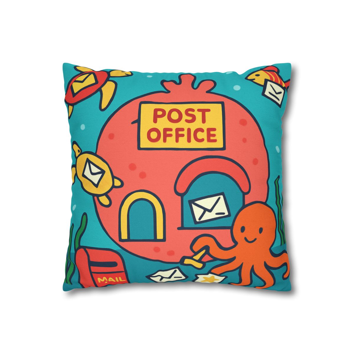 Coral Reef Planet Post Office custom pillow cases