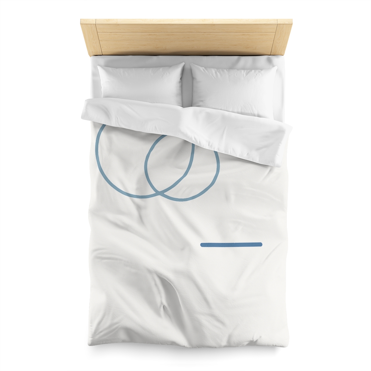 Offset Rings With Quiet Line custom duvets