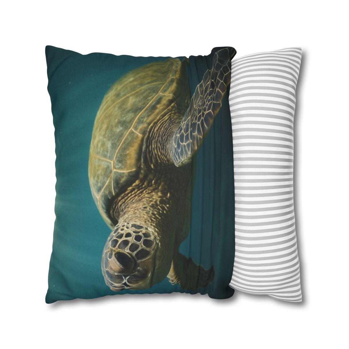 Glasswater Drift Green Sea Turtle unique gift pillow cases