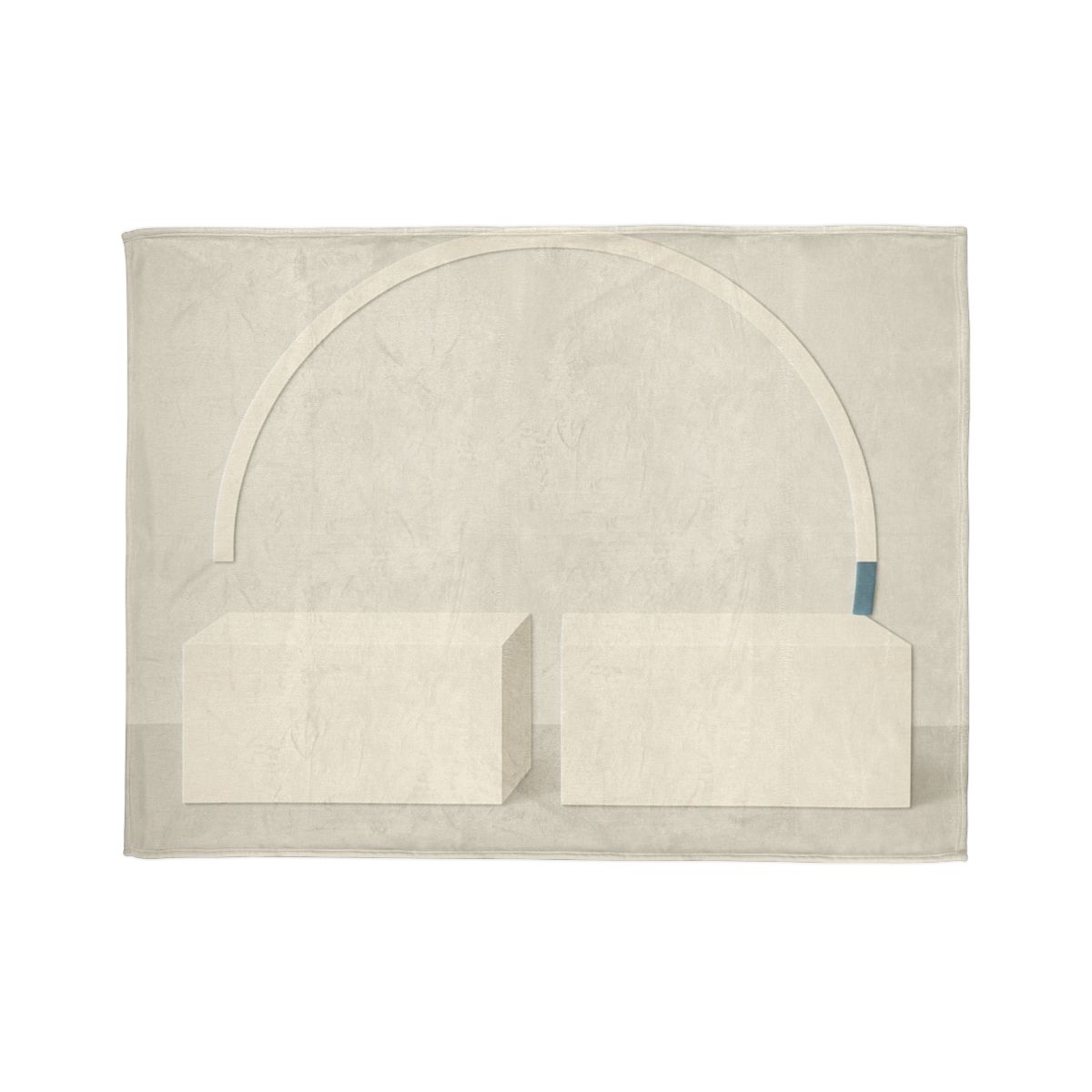 Gentle Arc Over Twin Blocks soft fleece blankets