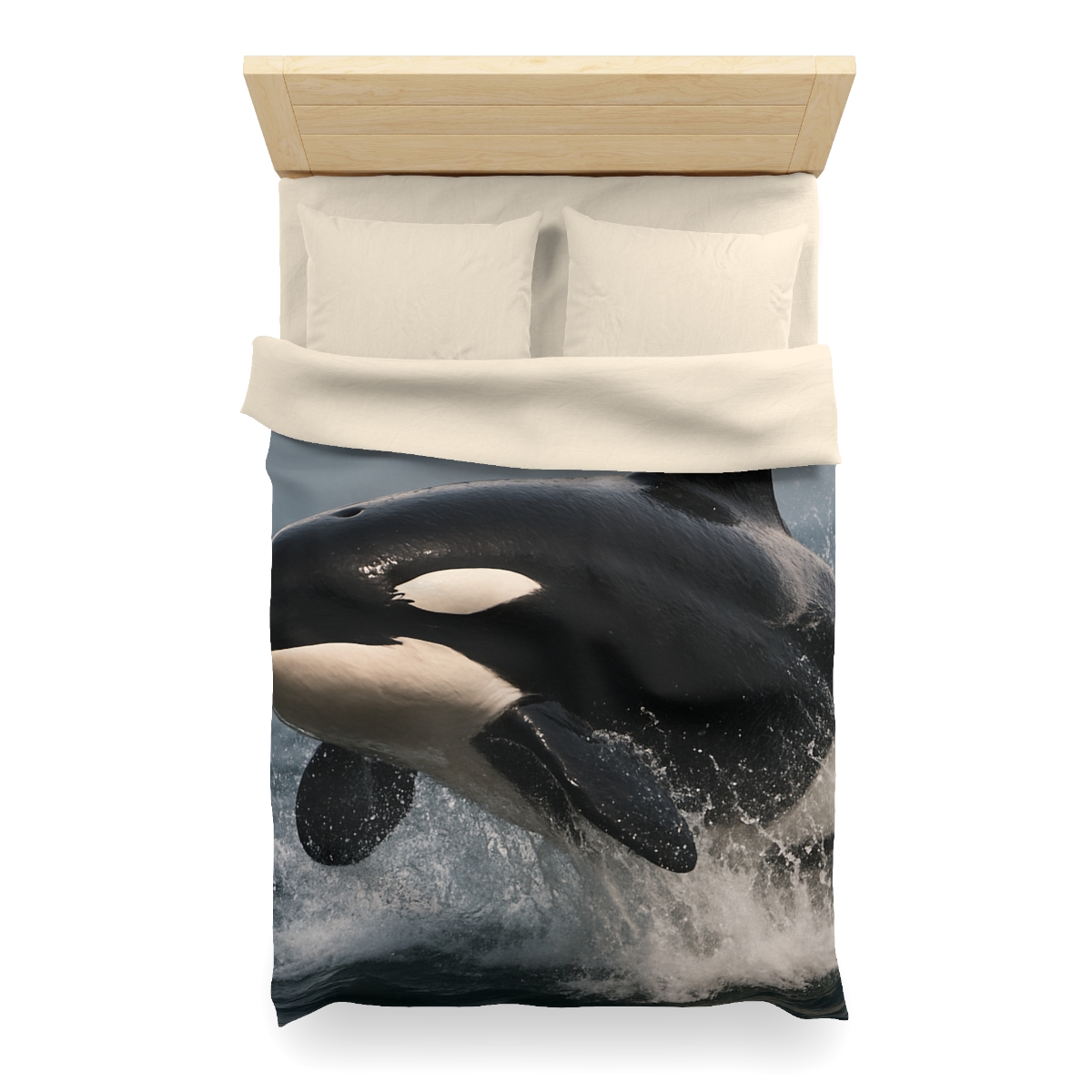 Storm Crest Orca personalized bedding duvets