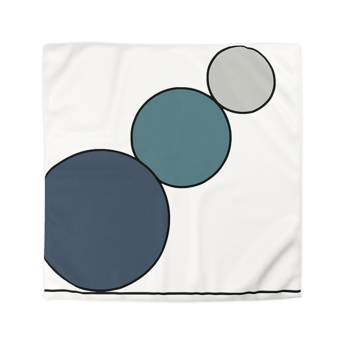 Staggered Circle Trio custom duvets