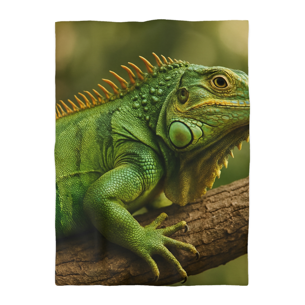 Emerald Drift Green Iguana personalized bedding duvets
