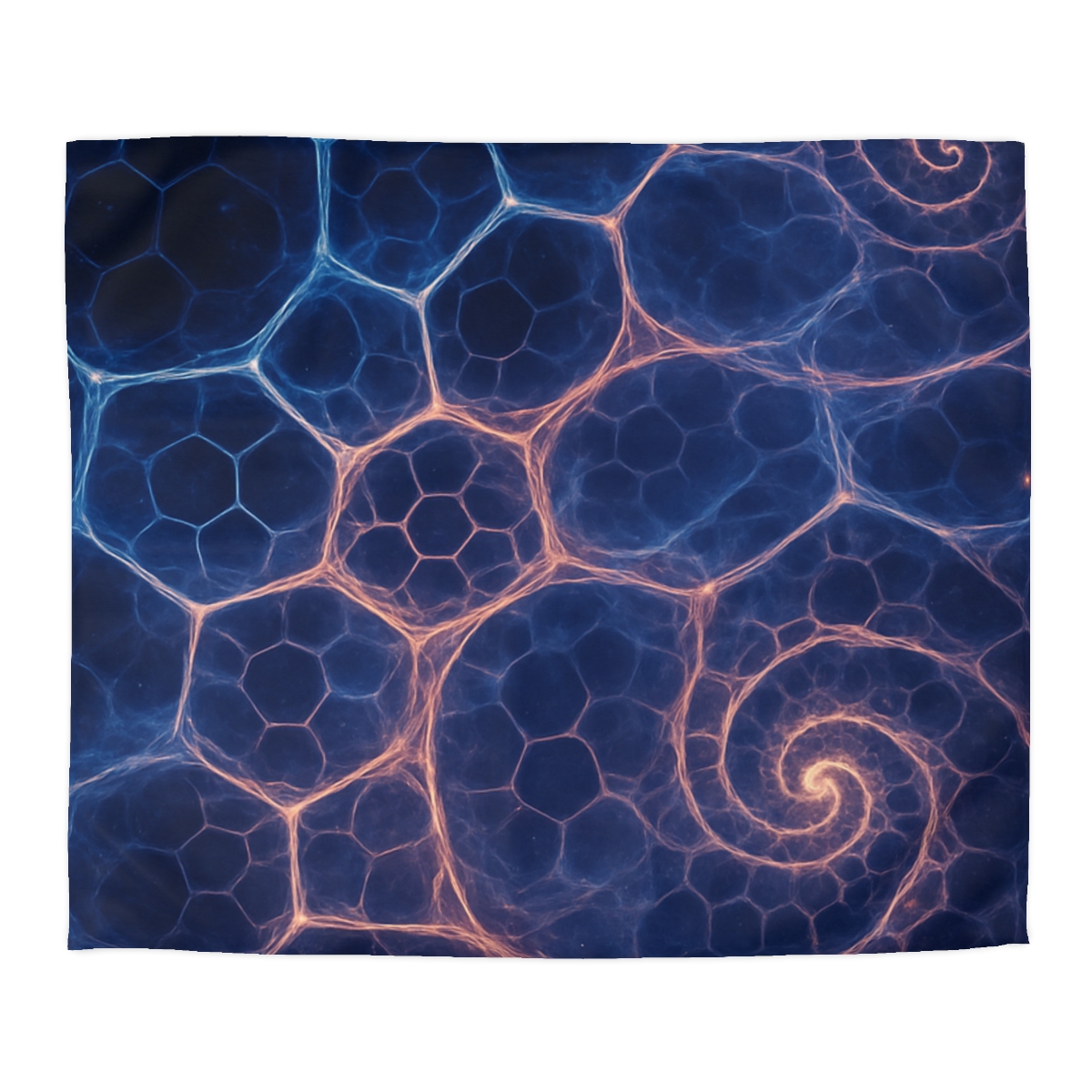 Fractal Nebula Lattice duvets for gifts