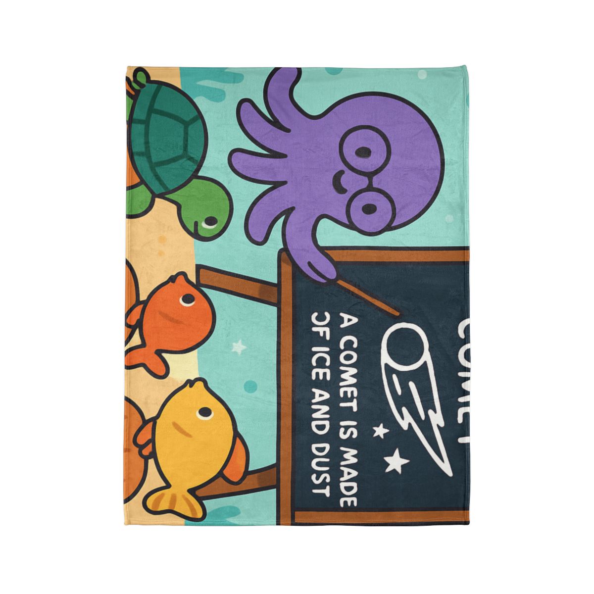 Comet Classroom With Professor Octopus warm winter blankets