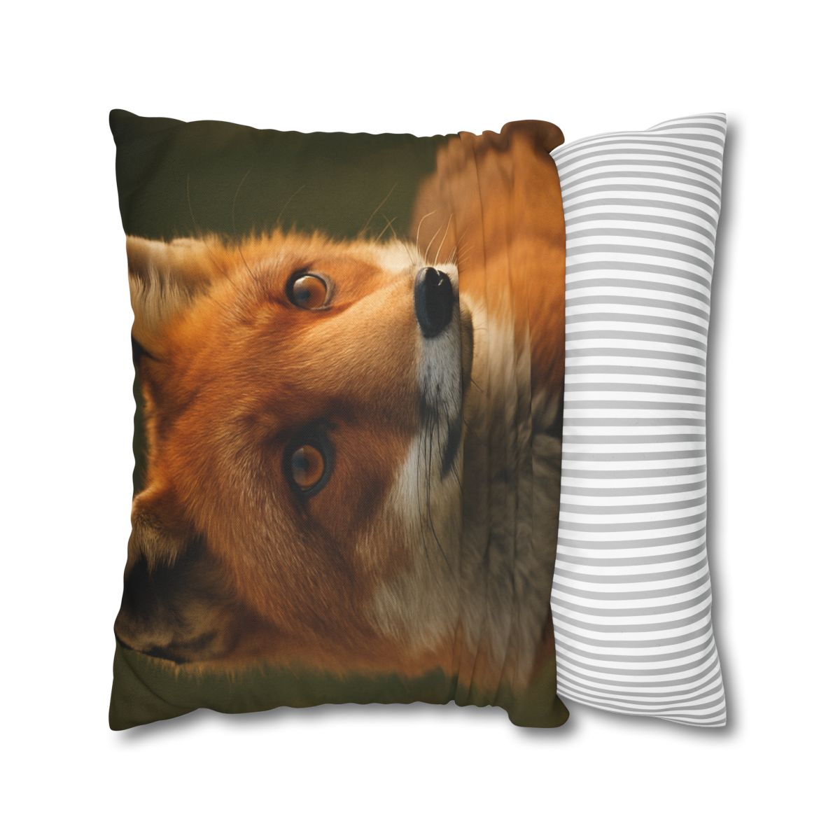 Crimson Whisper Red Fox stylish decorative pillowcases