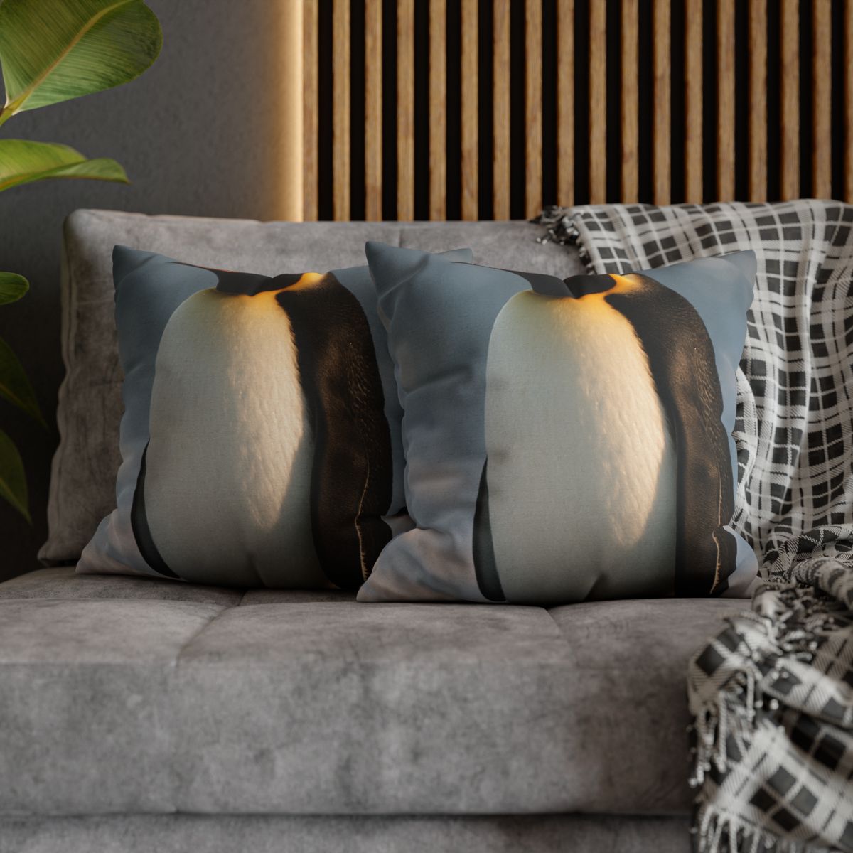 Aurora Drift Emperor Penguin unique gift pillow cases